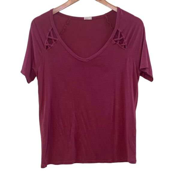 Garage Short Sleeve Tee Fuchsia Pink Size Small - Picture 1 of 4